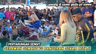 Pertarungan sengit Serawah semaye vs pangeran sekar betaji_Peresean di lapangan Sakra pusat