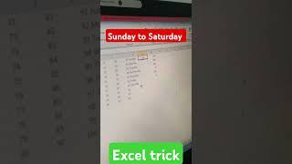 Excel tricks #shorts