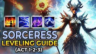 Ultimate SORCERESS Leveling Build - Path of Exile 2 Guide (Acts 1,2,3)