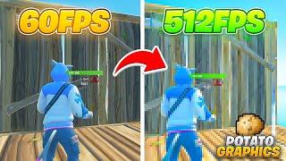 So I Tested The BEST Potato Graphics in Fortnite Chapter 6  (INSANE FPS BOOST)