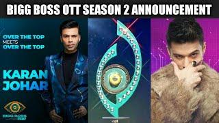 BIGG BOSS OTT Season 2 Announcement ! | Karan Johar Will Not Host This Season; He Will Replace Him !