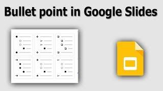 How to add Bullet point in Google Slides Presentation