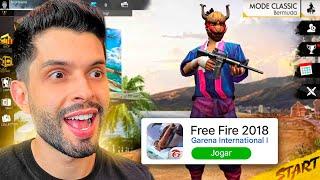 JOGUEI A VERSÃO PROIBIDA DO FREE FIRE 2018..