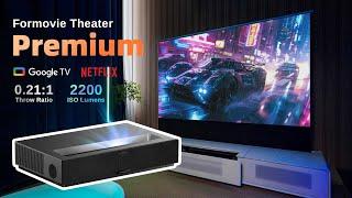 Formovie Theater Premium: Cinema-Grade UST Projector - Google TV & 0.21:1 Throw Ratio