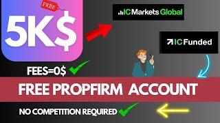 Get free $5k propfirm challenge by IC Funded | complete claiming tutorial explained