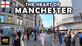 Manchester City Centre in UK  Walking Tour