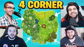 The FOUR CORNER Challenge in OG Fortnite!