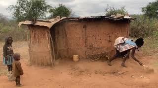 Wilderness African Village Life Of a Very Young African Pregnant Mom Of Three // Rural Life