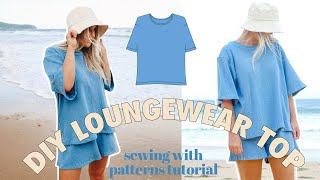 How to sew loungewear top | Sewing tutorial | Sewing pattern tutorial