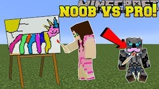 Minecraft: NOOB VS PRO!!! - PIXEL PAINTERS! - Mini-Game