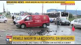 Primele imagini de la accidentul de la Bragadiru