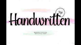 New Handwritten Font | Font | Free Font | Script Fonts | Font Bundle