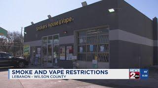 Lebanon smoke and vape shop restrictions