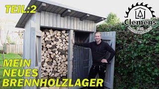 DIY: Brennholzlager mit Stauraum für Kleinholz. So lagert Ihr Brennholz sauber und trocken!