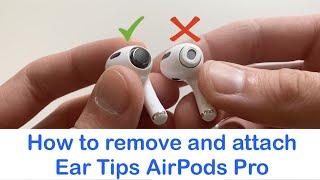 Как снять и прикрепить вкладыши Ear Tips AirPods Pro