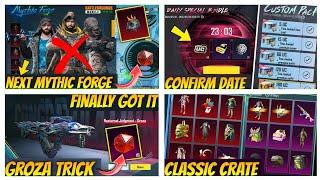 BIG UPDATE | Next Mythic Forge Confirm | Custom Pack Uc Count In UC Up | Next Classic Crate Leaks