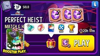 Perfect Heist Solo Challenge MATCH HATCH  Rainbow 2,885 points Match Masters