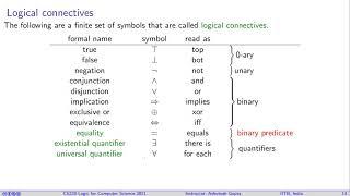 Lecture 13-1 Syntax of first-order logic