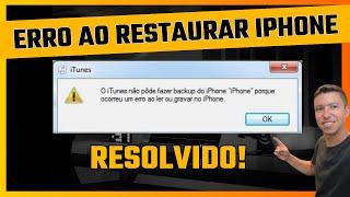 O iTunes não pode restaurar o iPhone porque ocorreu um erro - Resolvido