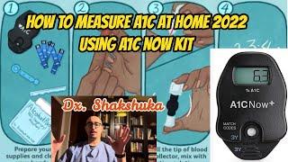 A1C at home test kit STEP BY STEP WITH A1CNOW EASY 5-7 MINUTES HOW TO MEASURE AT HOME! 2022