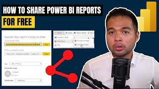 How to SHARE Power BI Reports FOR FREE + Best Practices for Sharing // Beginners Guide to Power BI