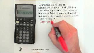 10. BA II Plus Calculator: Compound Interest: Present Value/Future Value