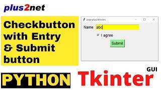 Validation of Checkbutton along with Entry widget in Tkinter to enable or disable submit button