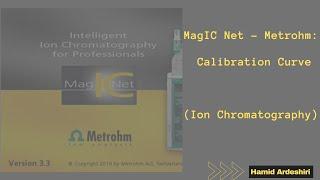 MagIC Net - Metrohm: Calibration Curve