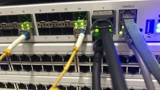 Mikrotik CRS326-24S+2Q+RM Cloud Router Switch uplink 40Gb | Testing All Port SFP+QSFP