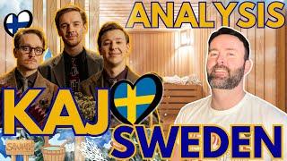  KAJ "Bara Bada Bastu" ANALYSIS & REACTION | Sweden | Eurovision 2025