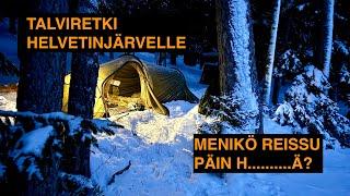 Talviretki Helvetinjärvelle - Menikö retki päin h........ä?