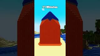 Minecraft Tower at Different Times 3% #minecraft #shorts