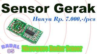 sensor gerak RCWL 0516 Doppler RADAR Motion Sensor