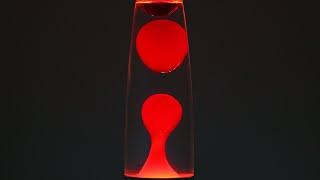 Lava Lamp Red on Dark Grey background - Online 24/7 relaxing night light