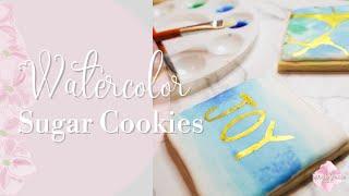 Watercolor Sugar Cookies -How to Paint on Sugar Cookies