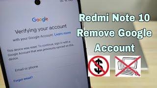 Without PC!!! Xiaomi Redmi Note 10 (M2101K7AI), Remove Google Account, Bypass FRP. BOOM!