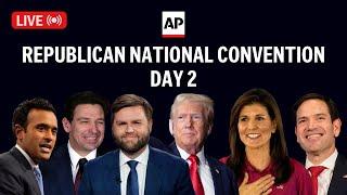 RNC LIVE: Trump arrives at the 2024 Republican National Convention Day 2