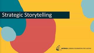 Strategic Storytelling (captions embedded)