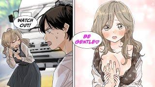 [Manga Dub] Introvert saves a pretty classmate from getting hit... In return, she let him touch...