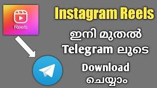 How to download instagram reels from telegram malayalam | Instagram update 2023 |