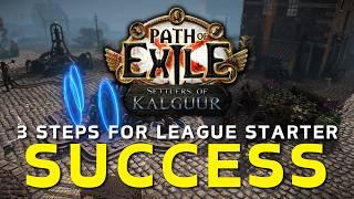 PoE 3.25 - 3 VITAL League Starter Creation Tips For Path of Exile Settlers League