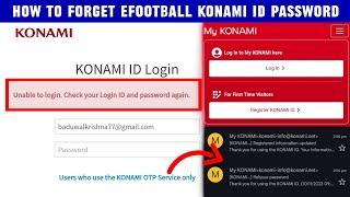 Unable To Login Check Your Konami ID & Password Problem Solution in eFootball 2024