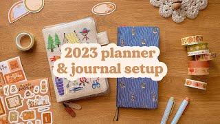 2023 planner & journal setup |  hobonichi weeks + a6 original