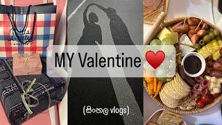 Valentine එකට ගත්ත gift| cheese board එක්කුත් හැදුවා| flowers නම් අනිවාර්යයෙන්ම ඕනා️