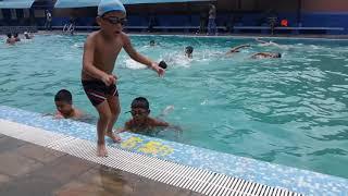 Swimming | Aaditya Thapa | Baneshwor Spa | #1stTime Crossing the Pool | Baneshwor Spa-July 2019