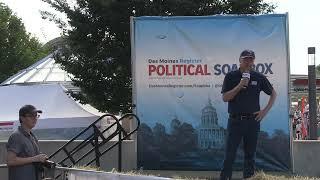 Republican Asa Hutchinson at the Des Moines Register's Soapbox