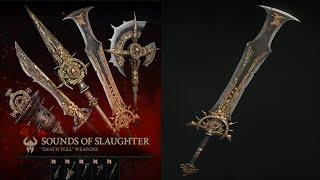 Barbarian Weapons Sounds of Slaughter! | Diablo 4 Cosmetic Showcase!