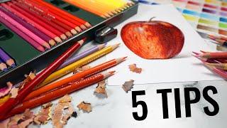5 Tips To QUICKLY IMPROVE Your Colored Pencil Art