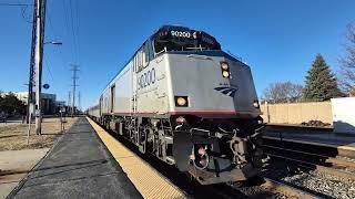 Variety of Amtrak plus CPKC 249 with NS power at Morton Grove