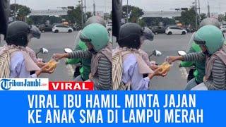 Viral Momen Ibu Hamil Minta Jajan ke Anak SMA di Lampu Merah, Netizen: Keren yang Ngasih